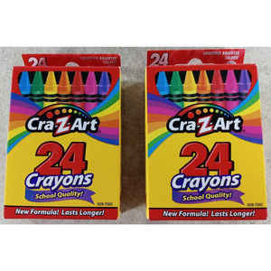 Crayons 2 Packs 24 Count Smoother Brighter Colors by Cra Z Art